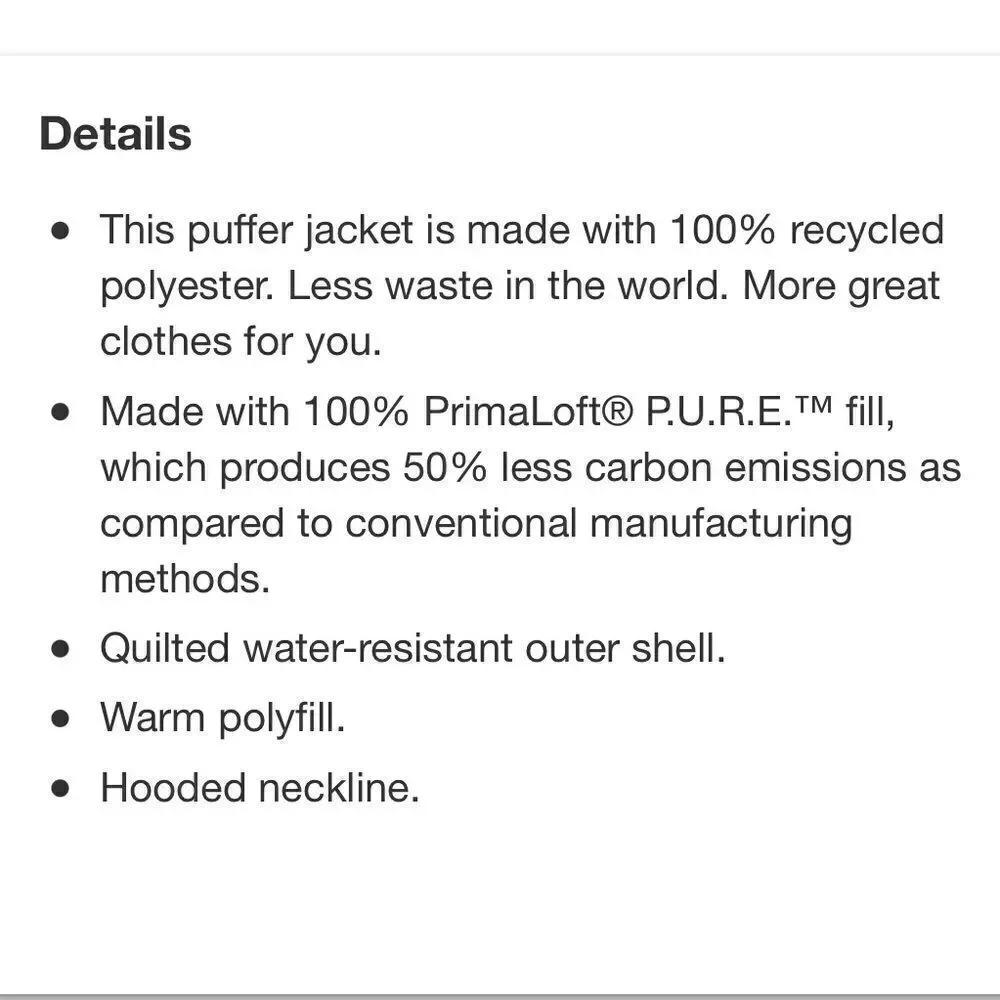 GAP Kids | Brown | Disney 100% Recycled Mickey Mouse Lightweight Puffer Jacket